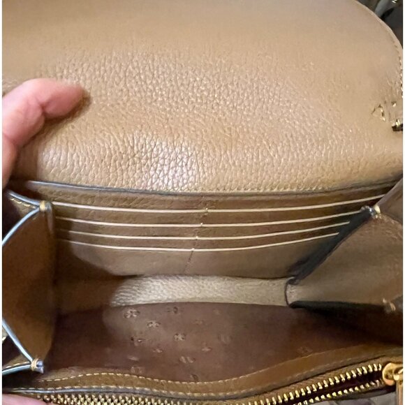 ✺✺ AUTHENTIC TORY BURCH CAMEL BROWN BRITTEN SHOULDER BAG/CROSSBODY ✺✺ - Picture 9 of 11